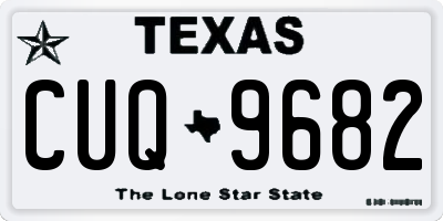 TX license plate CUQ9682