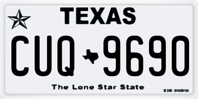 TX license plate CUQ9690