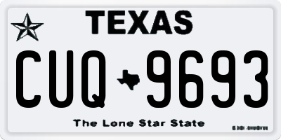 TX license plate CUQ9693