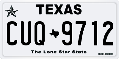 TX license plate CUQ9712