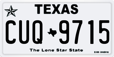 TX license plate CUQ9715