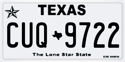 TX license plate CUQ9722