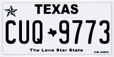 TX license plate CUQ9773