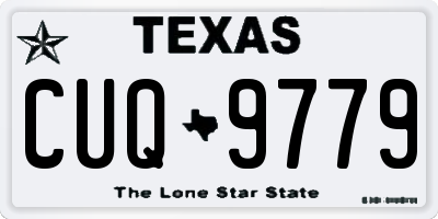 TX license plate CUQ9779