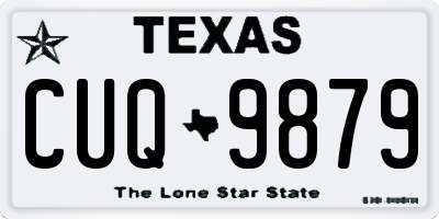 TX license plate CUQ9879