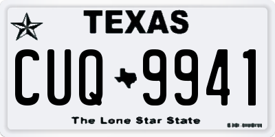 TX license plate CUQ9941