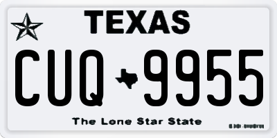TX license plate CUQ9955