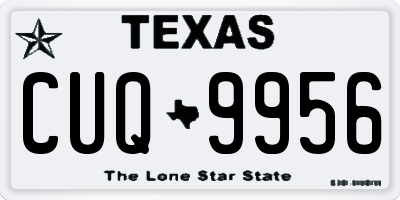 TX license plate CUQ9956