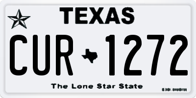 TX license plate CUR1272