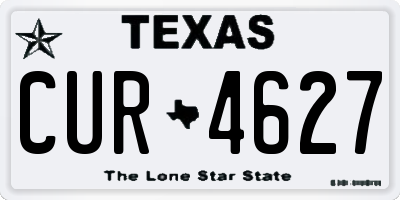 TX license plate CUR4627