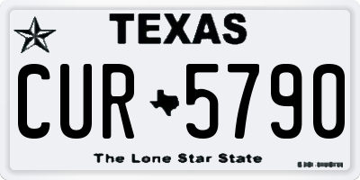TX license plate CUR5790