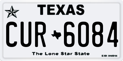 TX license plate CUR6084