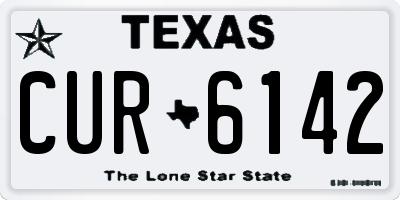TX license plate CUR6142