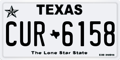 TX license plate CUR6158