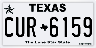 TX license plate CUR6159