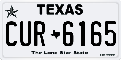 TX license plate CUR6165