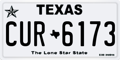 TX license plate CUR6173