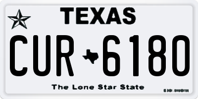 TX license plate CUR6180