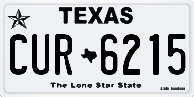 TX license plate CUR6215