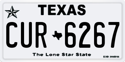 TX license plate CUR6267