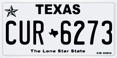 TX license plate CUR6273
