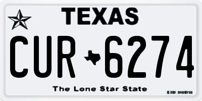 TX license plate CUR6274