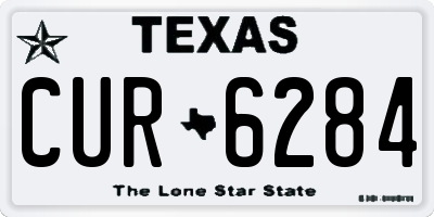 TX license plate CUR6284