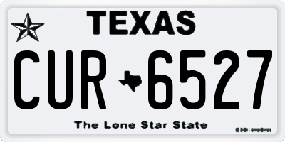 TX license plate CUR6527