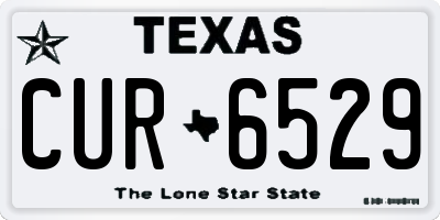 TX license plate CUR6529