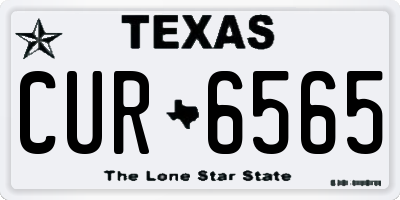 TX license plate CUR6565