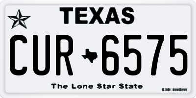 TX license plate CUR6575