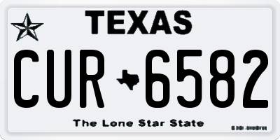 TX license plate CUR6582