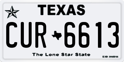 TX license plate CUR6613
