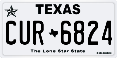 TX license plate CUR6824