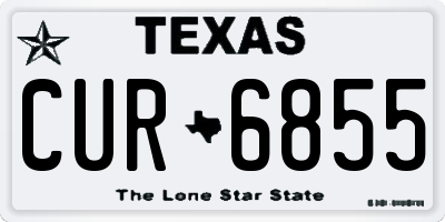TX license plate CUR6855