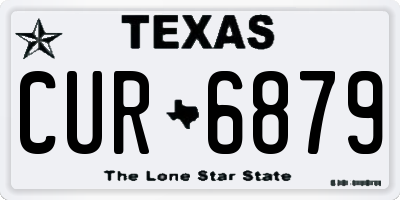 TX license plate CUR6879