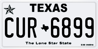 TX license plate CUR6899