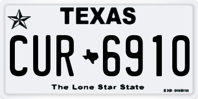 TX license plate CUR6910