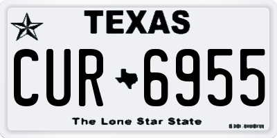 TX license plate CUR6955