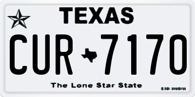 TX license plate CUR7170