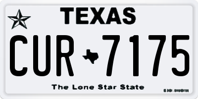 TX license plate CUR7175