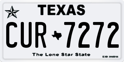 TX license plate CUR7272