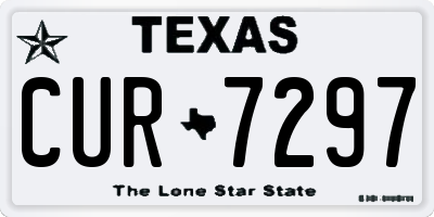 TX license plate CUR7297
