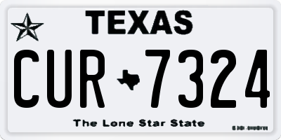 TX license plate CUR7324