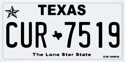 TX license plate CUR7519