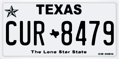 TX license plate CUR8479