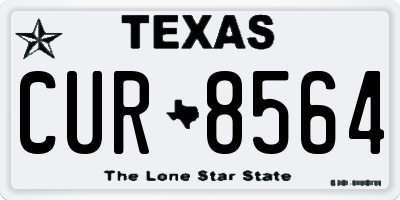 TX license plate CUR8564