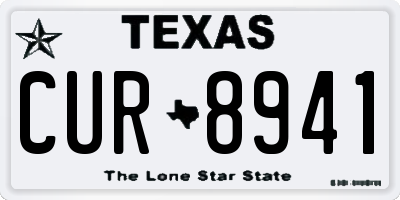 TX license plate CUR8941