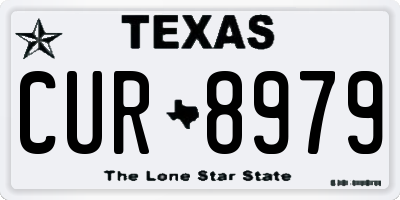 TX license plate CUR8979