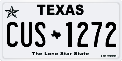 TX license plate CUS1272